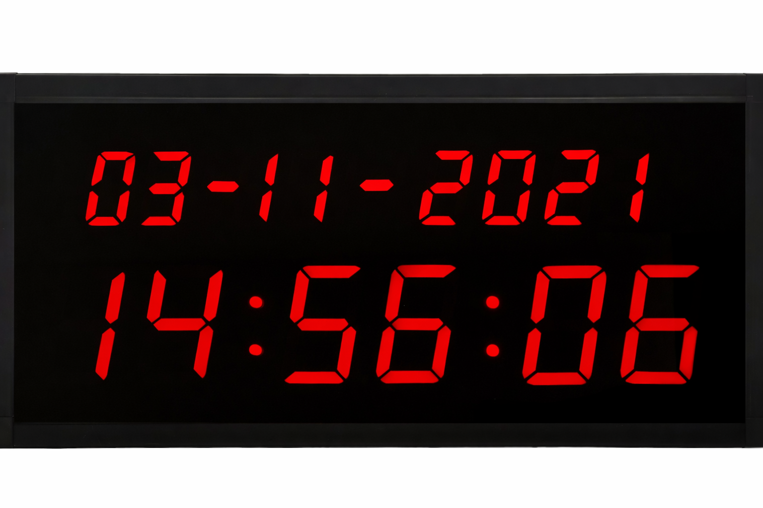 DH2040 PoE date and time wall clock